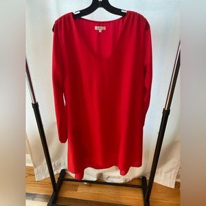 Just Fab Chiffon Slit Sleeve Dress - XL